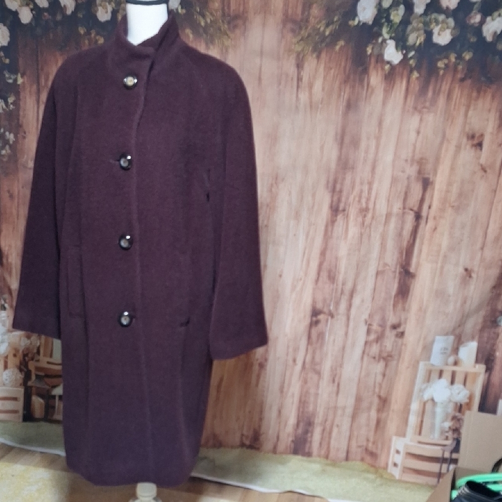 Jones New York Deep Purple Teddy Jacket